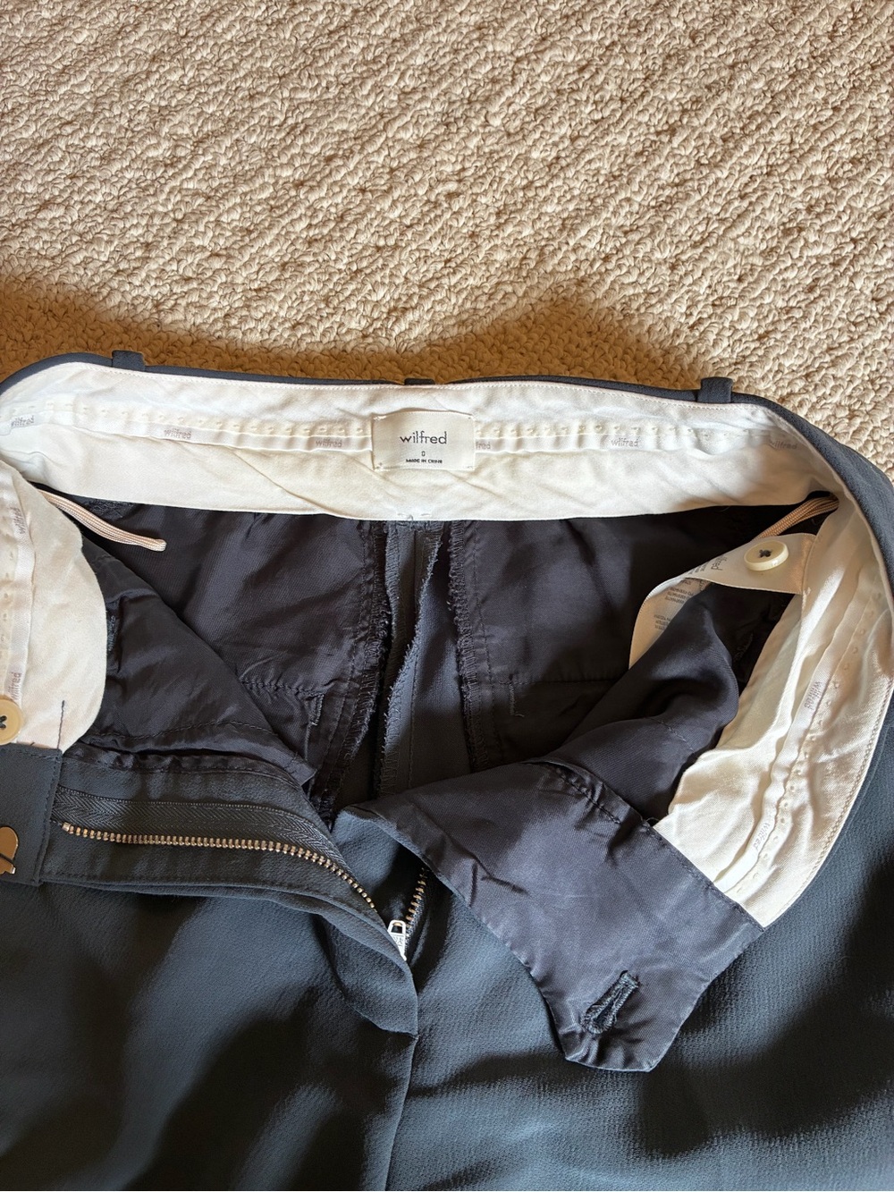 The Effortless Pant in Blue/ Gray - Picture 4 of 4